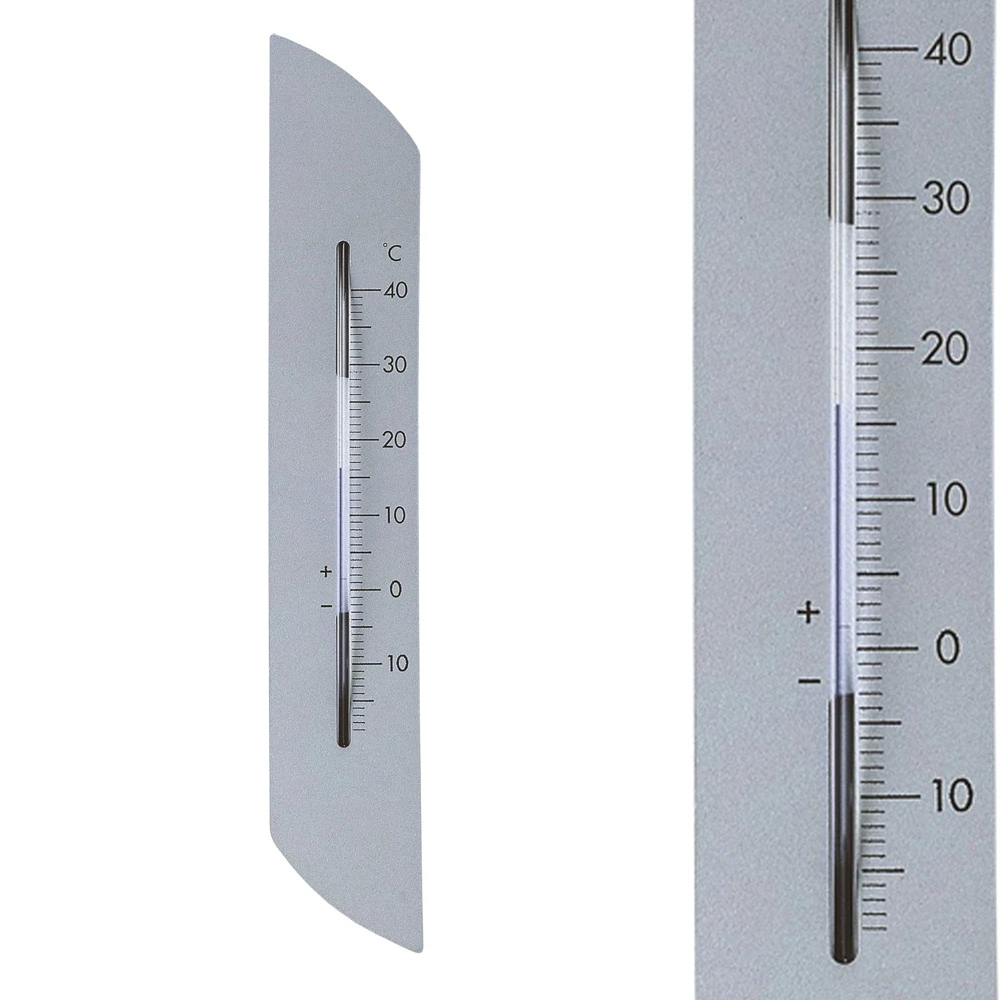 TFA Dostmann Thermometer Bin/bui "Radius" Metaal 1 TFA Dostmann Thermometer Bin/bui "Radius" Metaal