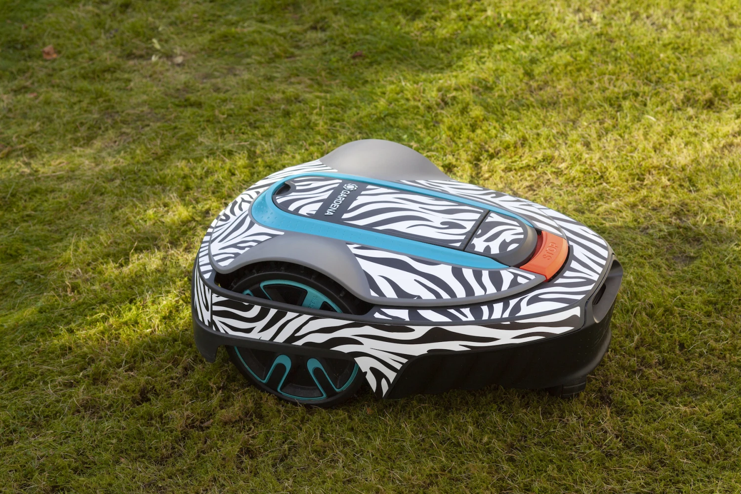 Twinckels Outfit Voor Gardena Robotmaaier 250/350/500 - Zebra 2 1 Twinckels Outfit Voor Gardena Robotmaaier 250/350/500 - Zebra 2