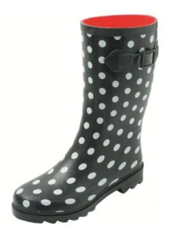 Gevavi Dameslaars Stippen Zwart/wit Rubber