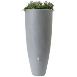  Regenton Plantenbak 300 Liter - Garantia 2in1 Grijs