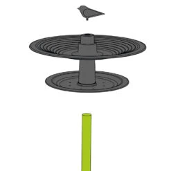 Vogelbad Finch Taupe 7 Vogelbad Finch Taupe -Tuinartikelen Verkoop Winkel image 871